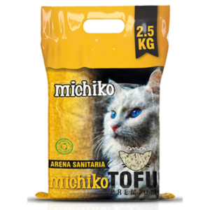 Michiko Arena de Tofu Premium Gatos Limón 2.5 kg