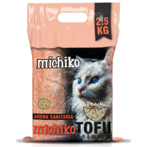 Michiko Arena Tofu Premium Gatos Melocotón 2.5 kg